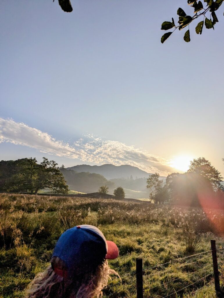 english countryside sunrise during an early run