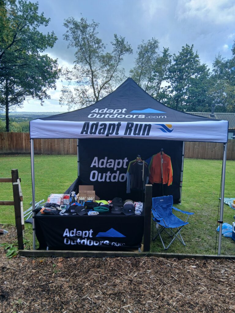 Adapt Outdoors pop up with goods and branding