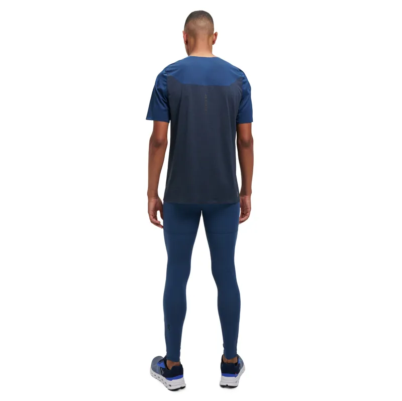 On Running Men's Performance T-Shirt in Navy/Denim