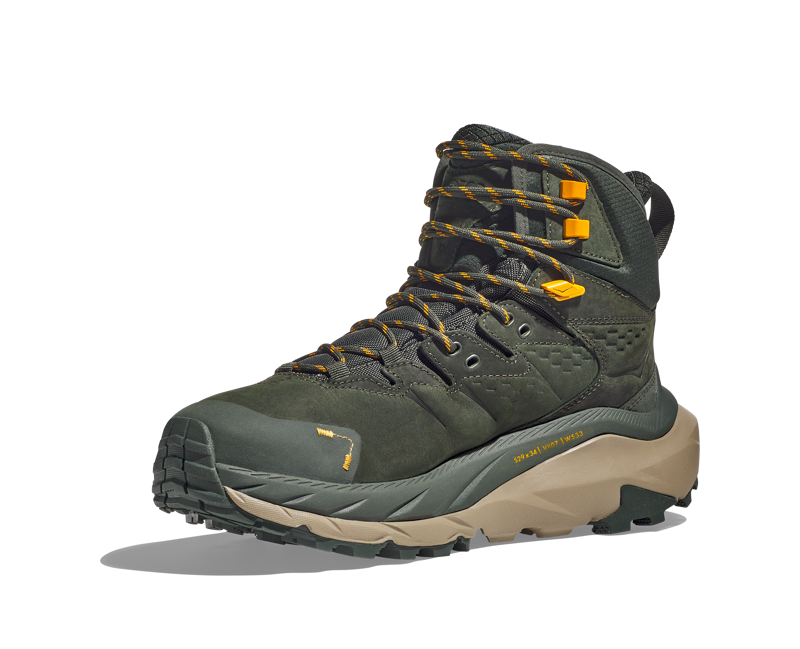 Hoka Men's Kaha 2 Gore-Tex Hiking Boots in Duffel Bag/Radiant Yellow-6