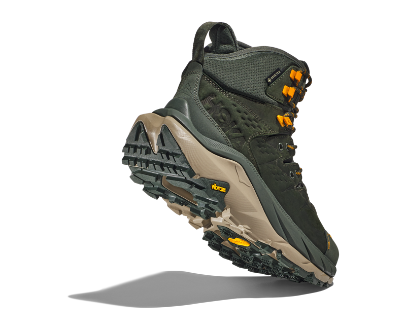 Hoka Men's Kaha 2 Gore-Tex Hiking Boots in Duffel Bag/Radiant Yellow-1