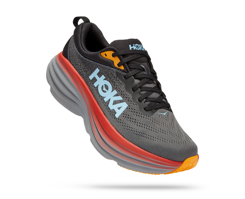 Hoka Men's Bondi 8 in Anthracite/Castlerock -2