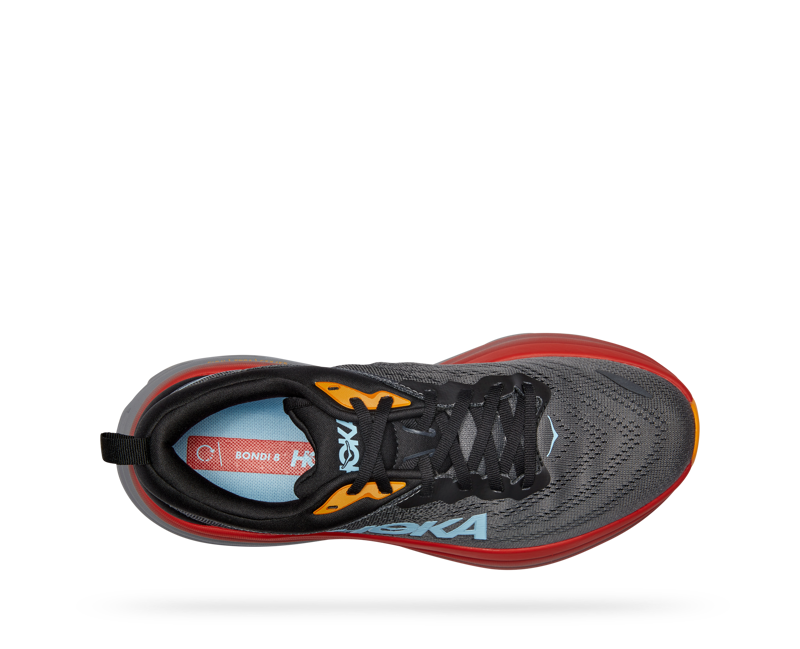 Hoka Men's Bondi 8 in Anthracite/Castlerock -1