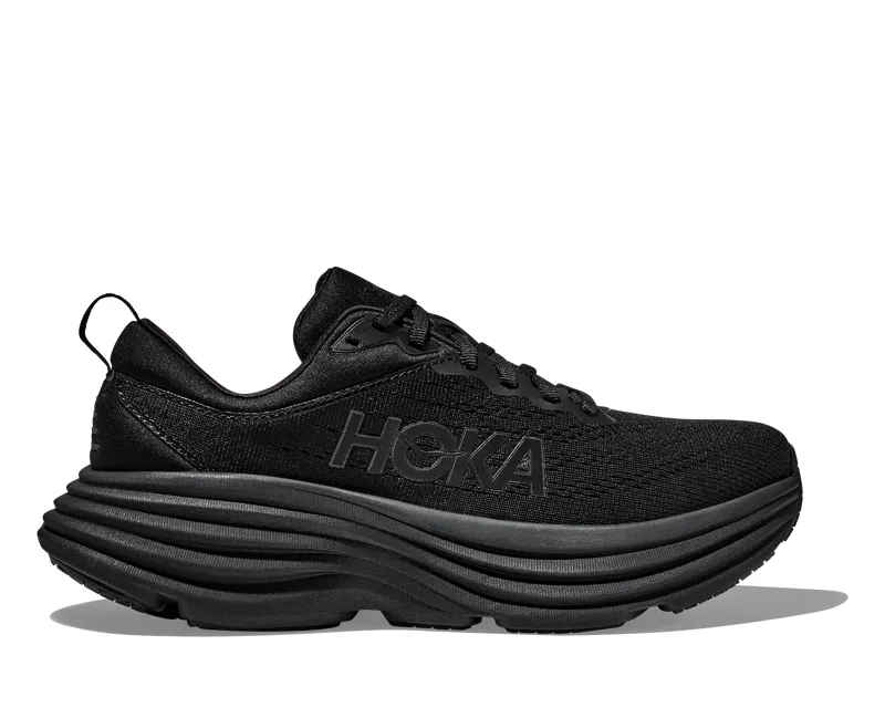 Hoka Men's Bondi 8 Shoes in Black 