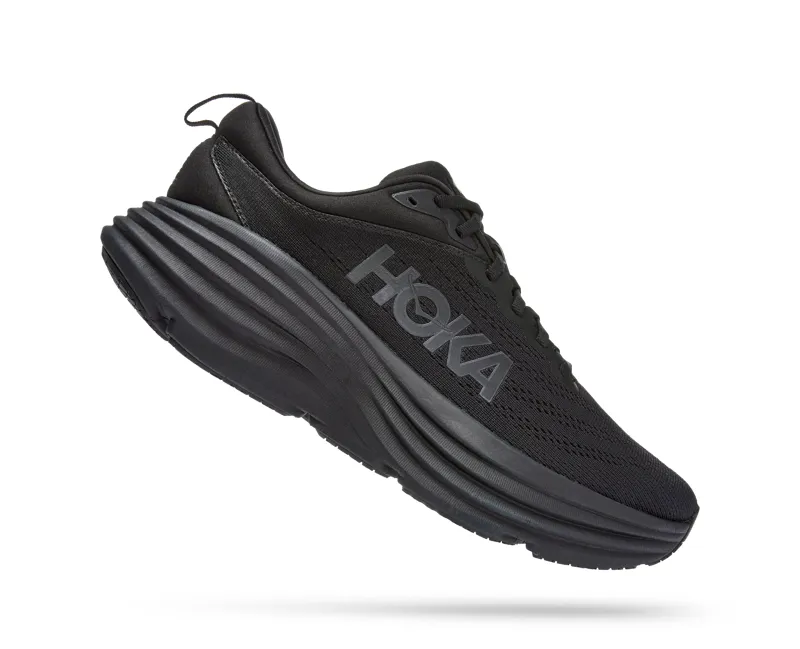 Hoka Men's Bondi 8 Shoes in Black -1