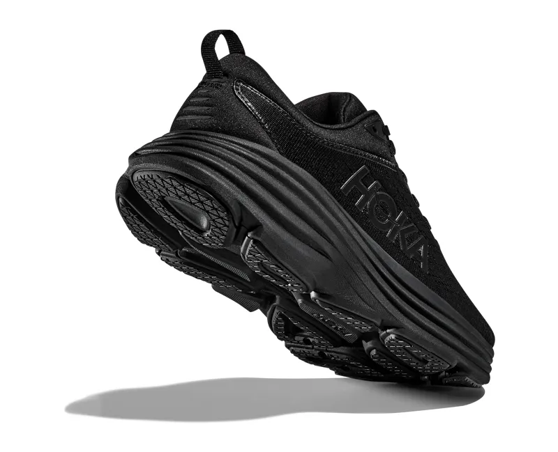 Hoka Men's Bondi 8 Shoes in Black -2