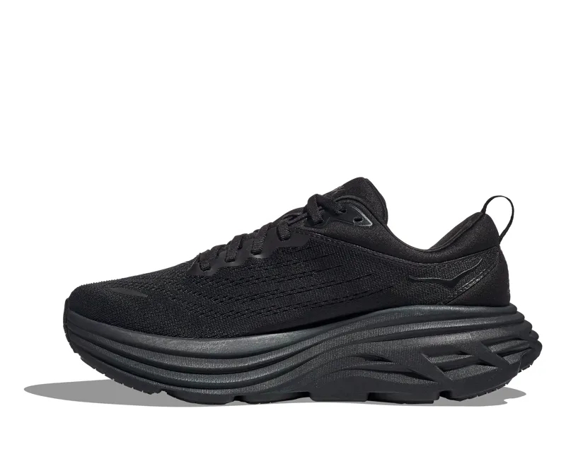 Hoka Men's Bondi 8 Shoes in Black -9