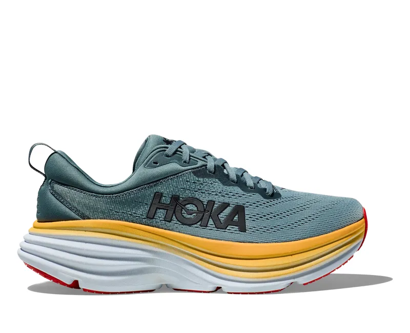 Hoka Men's Bondi 8 Shoes in Goblin Blue/Mountain Spring