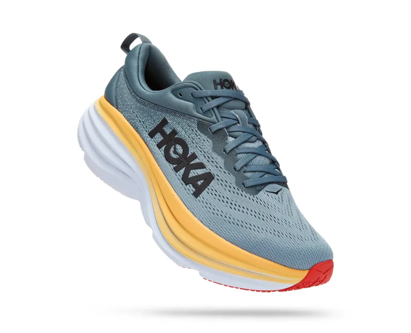 Hoka Men's Bondi 8 Shoes in Goblin Blue/Mountain Spring-4