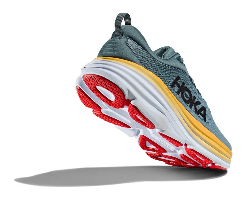 Hoka Men's Bondi 8 Shoes in Goblin Blue/Mountain Spring-5