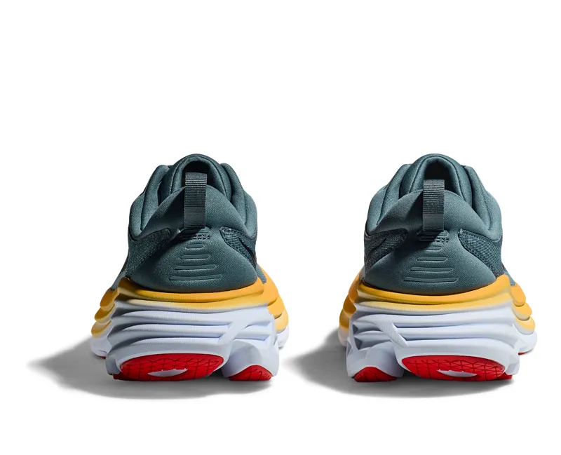 Hoka Men's Bondi 8 Shoes in Goblin Blue/Mountain Spring-8