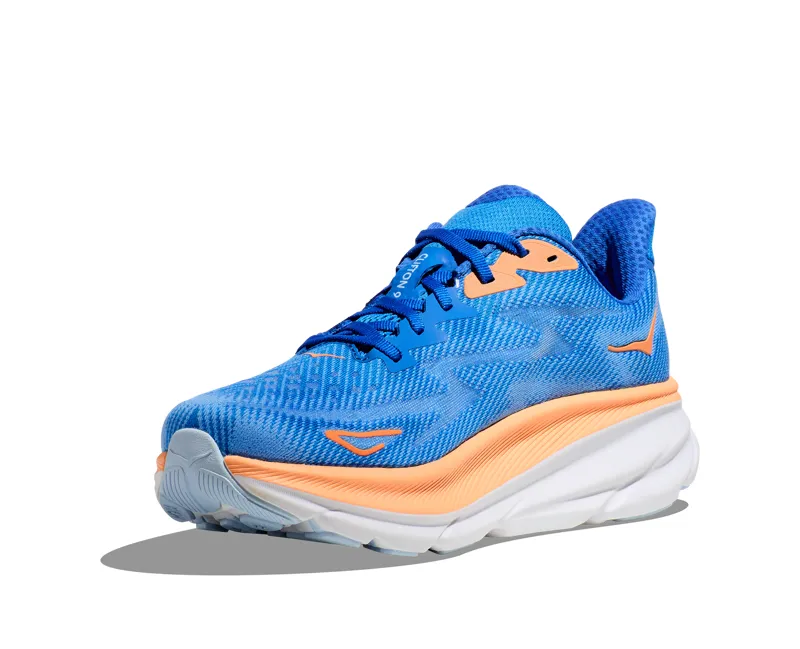 Hoka Men's Clifton 9 in Coastal Sky/All Aboard-6