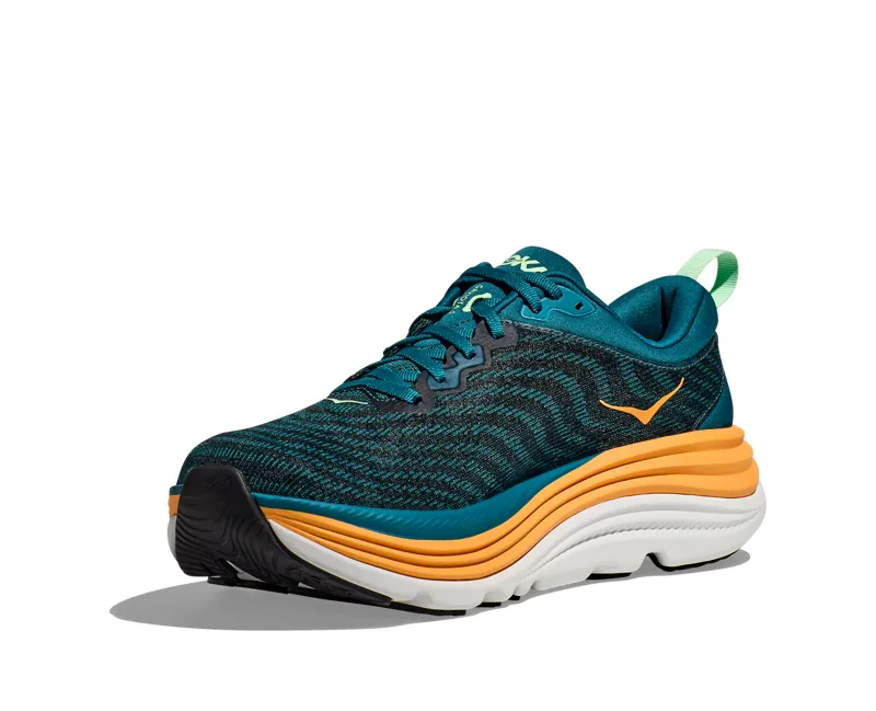 Hoka Men's Gaviota 5 in Deep Lagoon/Sherbet-6