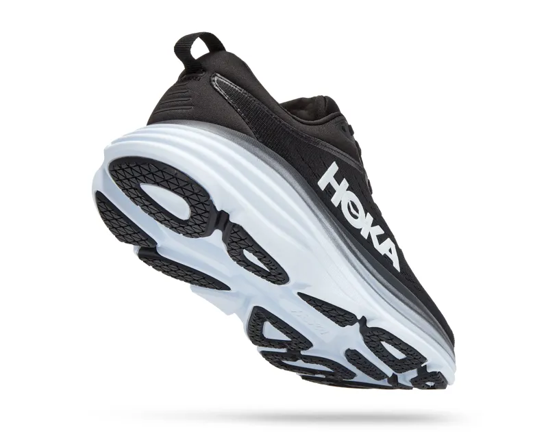 Hoka Women's Bondi 8 in Black/White-1