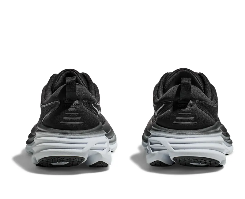 Hoka Women's Bondi 8 in Black/White-3