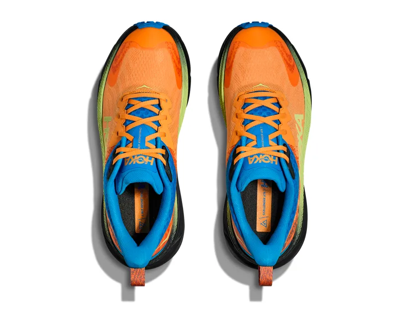 Hoka Men's Challenger ATR 7 Gore-Tex in Black/Solar Flare-4