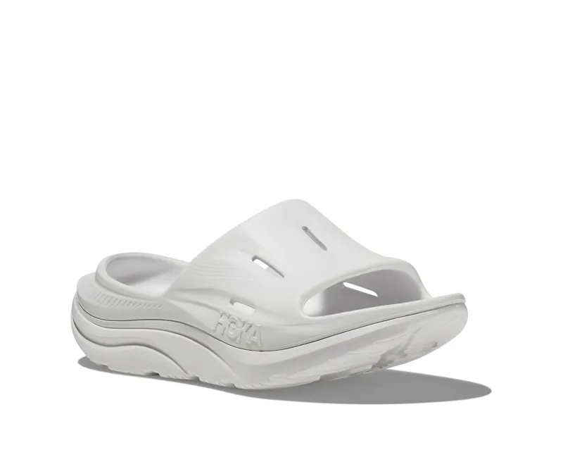 Hoka Unisex Ora Recovery Slide 3 in White-4