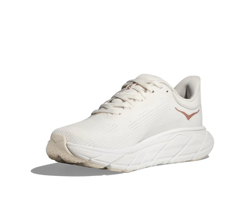 Hoka Women's Arahi 7 in Blanc De Blanc/Rose Gold-6