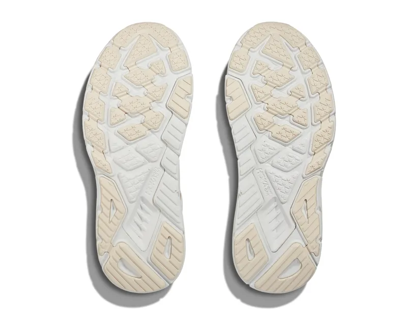 Hoka Women's Arahi 7 in Blanc De Blanc/Rose Gold-5