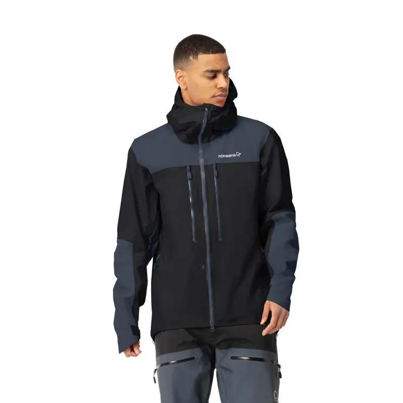 Norrona Men's Trollveggen Gore-Tex Pro Light Jacket in Caviar/Cool Black-3
