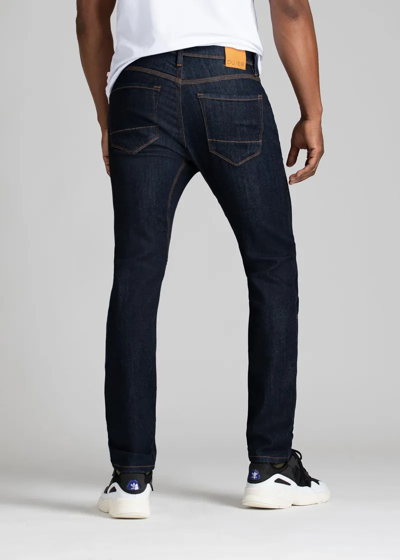 Duer Mens Performance Denim Slim Fit Dark Blue Heritage Rinse £5000 8231