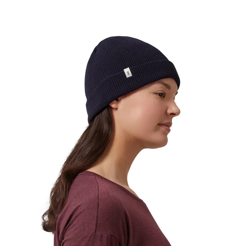On Running Adult Merino Beanie in Navy-1