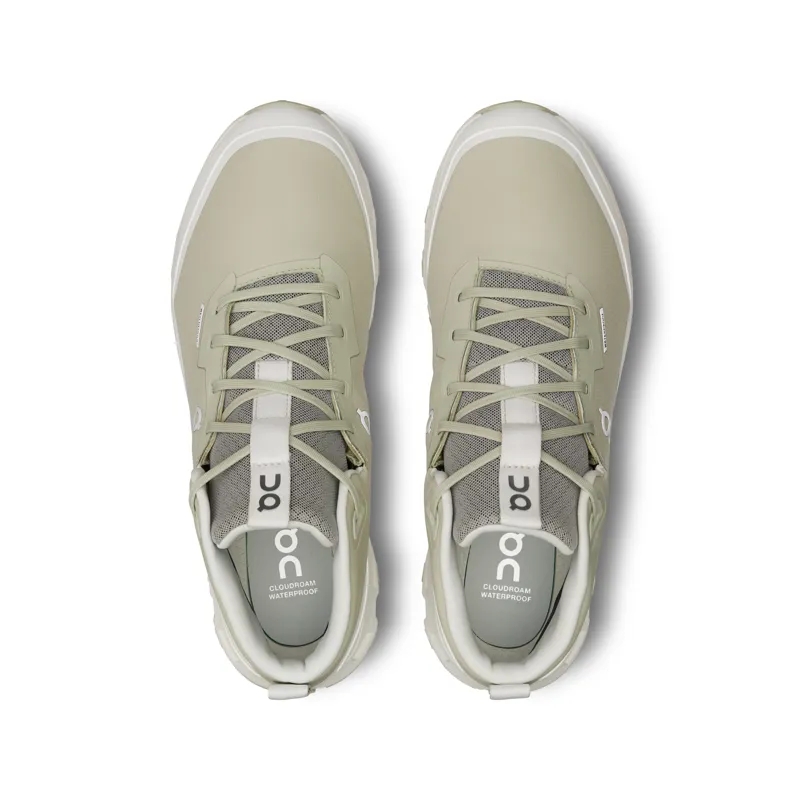 On Running Men's Cloudroam Waterproof in Chalk/Ice-2