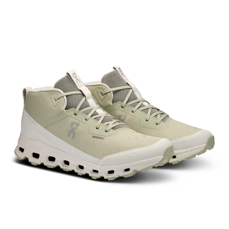 On Running Men's Cloudroam Waterproof in Chalk/Ice-4