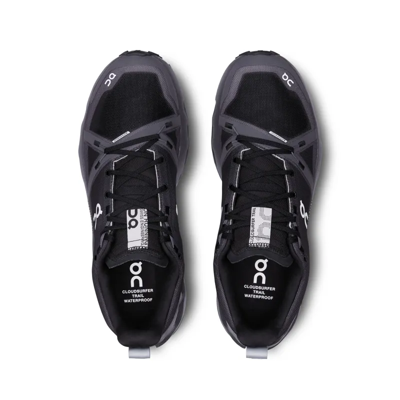 On Running Men's Cloudsurfer Trail Waterproof in Black/Eclipse-1