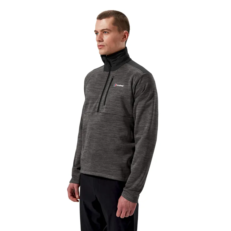 Berghaus Men's Thraskii Half Zip Fleece in Grey/Black-4