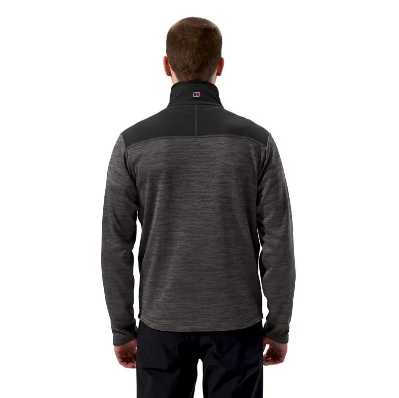 Berghaus Men's Thraskii Half Zip Fleece in Grey/Black-3