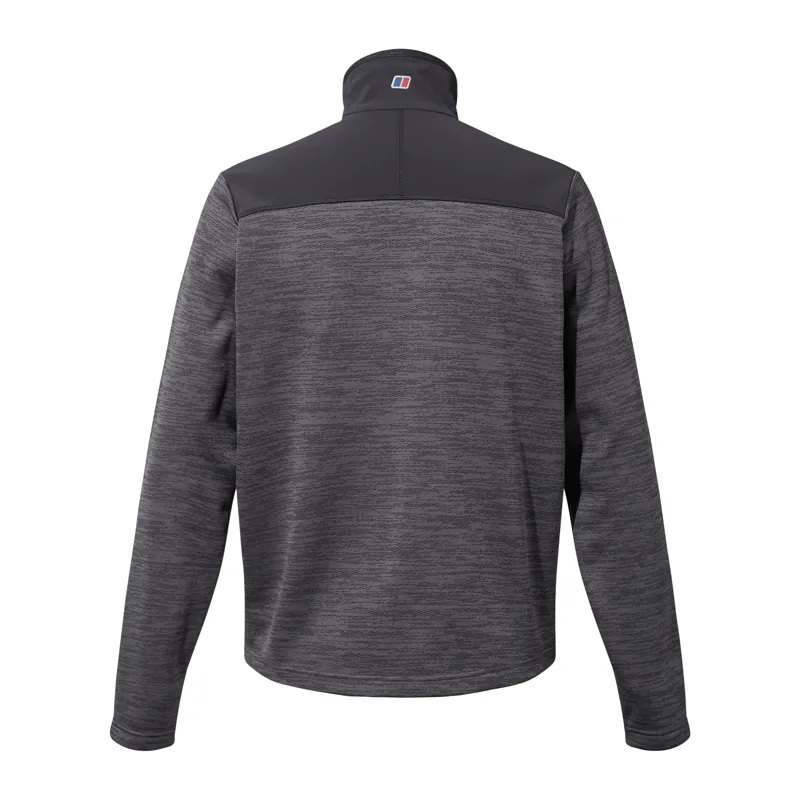 Berghaus Men's Thraskii Half Zip Fleece in Grey/Black-1