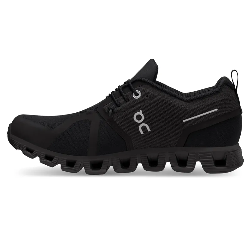 On Running Women's Cloud 5 Waterproof Shoes in All Black -5