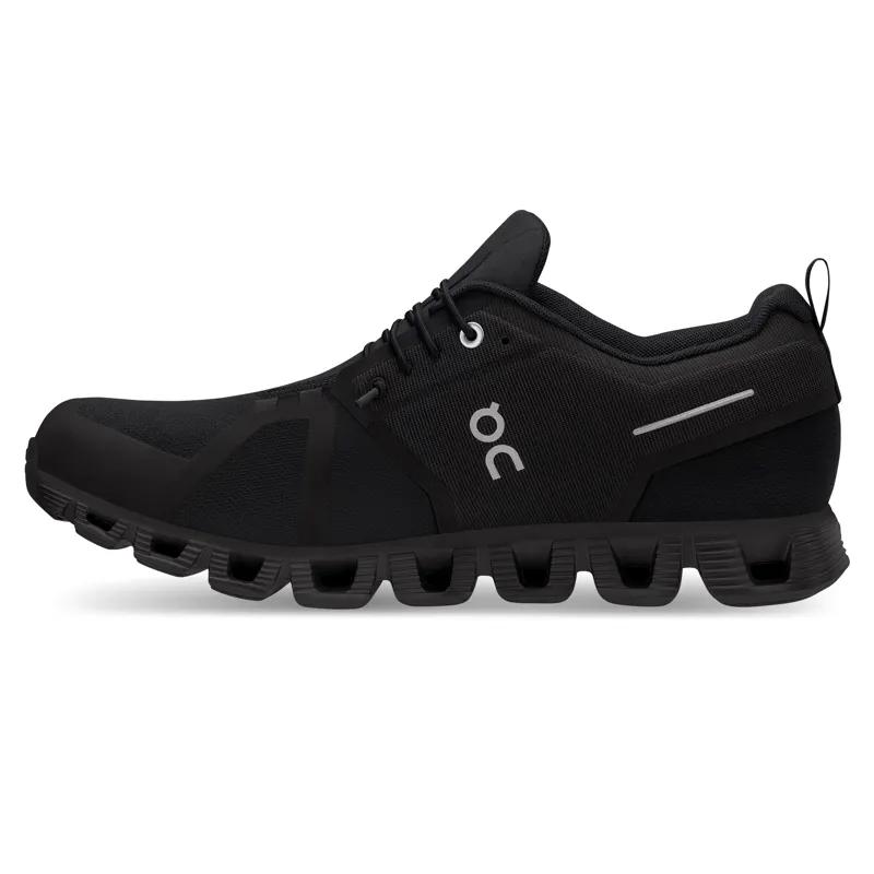 On Running Men's Cloud 5 Waterproof Shoes in All Black-4