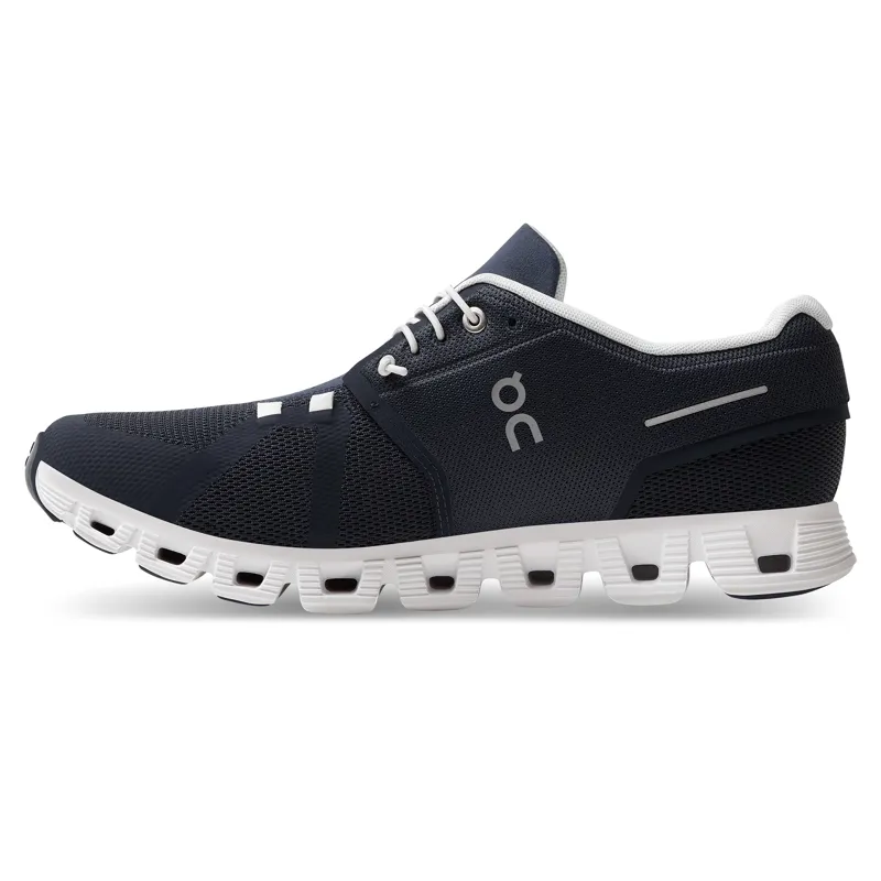On Running Men's Cloud 5 Running Shoes in Midnight/White -5