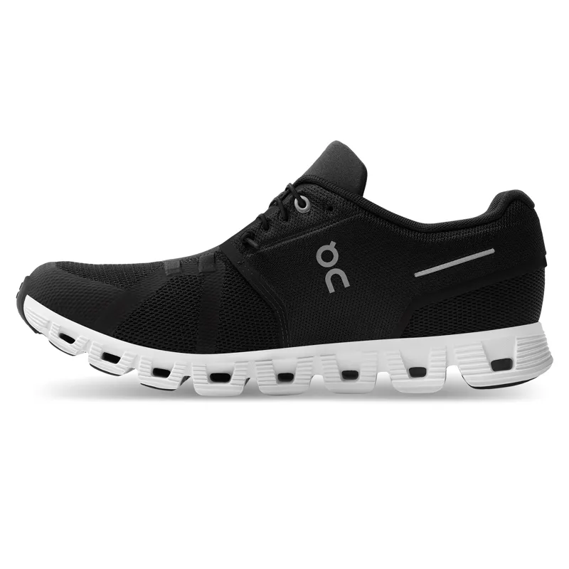 On Running Men's Cloud 5 Running Shoes in Black/White-5