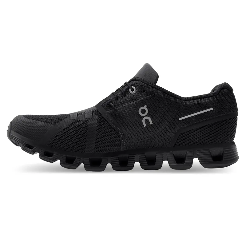 On Running Men's Cloud 5 Running Shoes in All Black-5