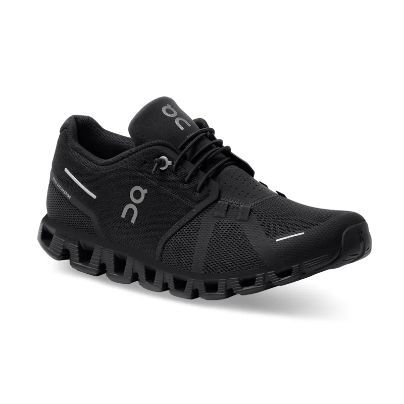 On Running Men's Cloud 5 Running Shoes in All Black-1