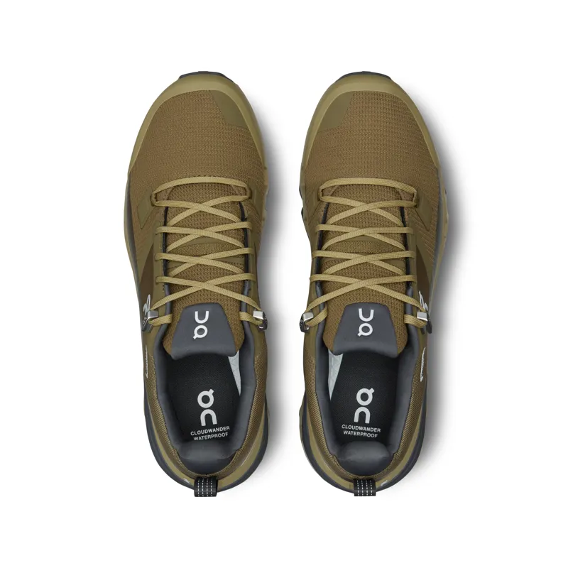 On Running Men's Cloudwander Waterproof Shoes in Hunter/Safari-1
