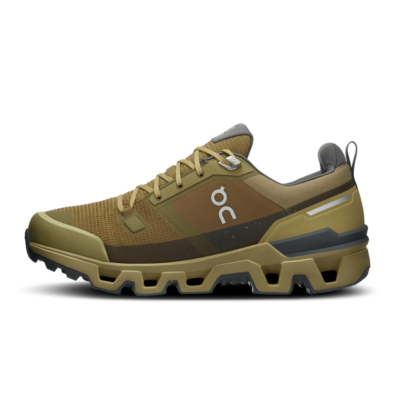 On Running Men's Cloudwander Waterproof Shoes in Hunter/Safari-5