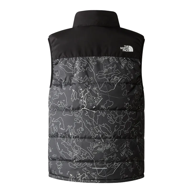 The North Face Teen's Never Stop Synthetic Vest in Print Asphalt/Grey Bouldering-1
