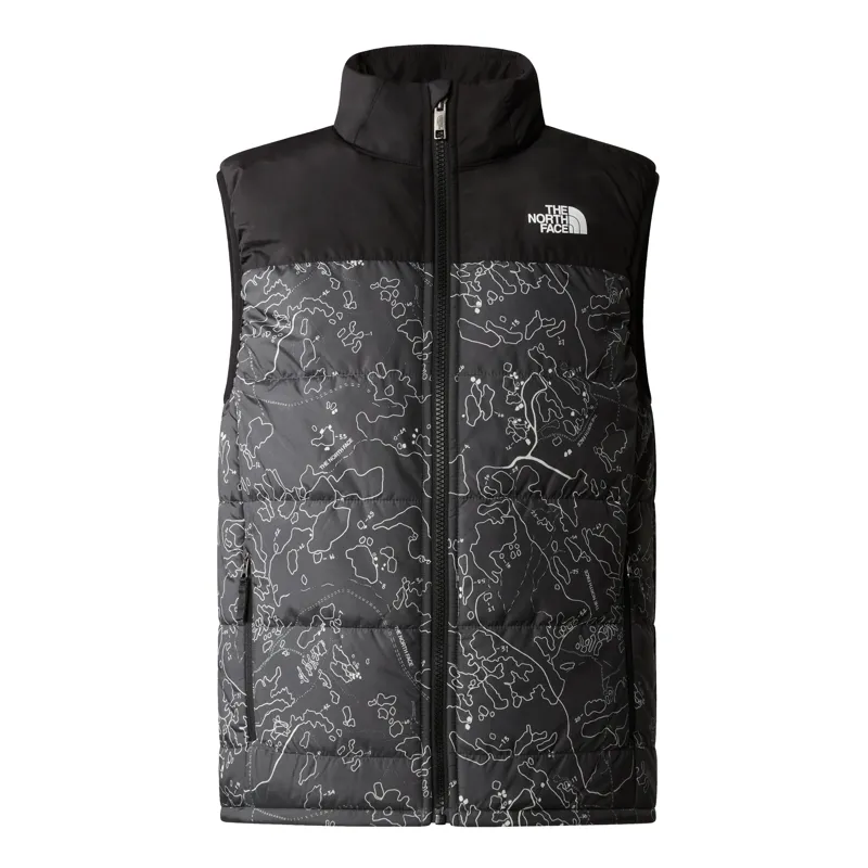 The North Face Teen's Never Stop Synthetic Vest in Print Asphalt/Grey Bouldering