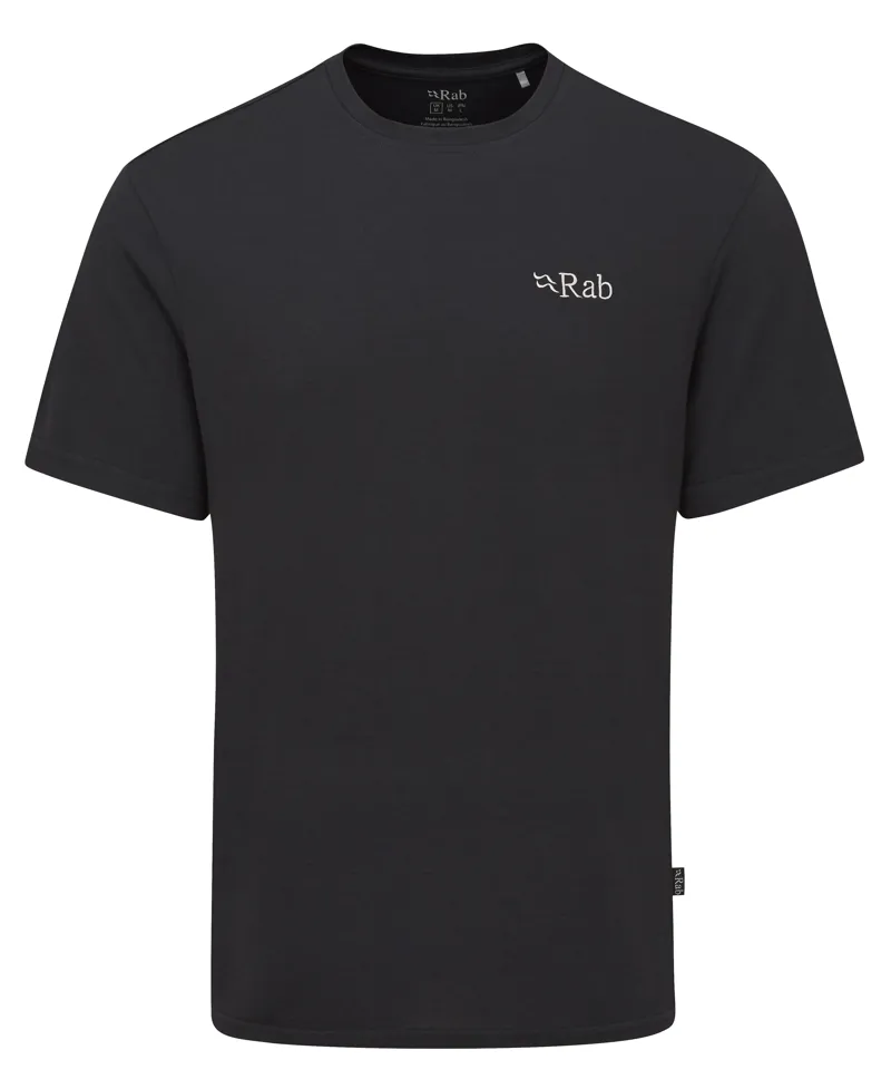 Rab Men's Crimp Elevation Short Sleeve T-Shirt in Beluga