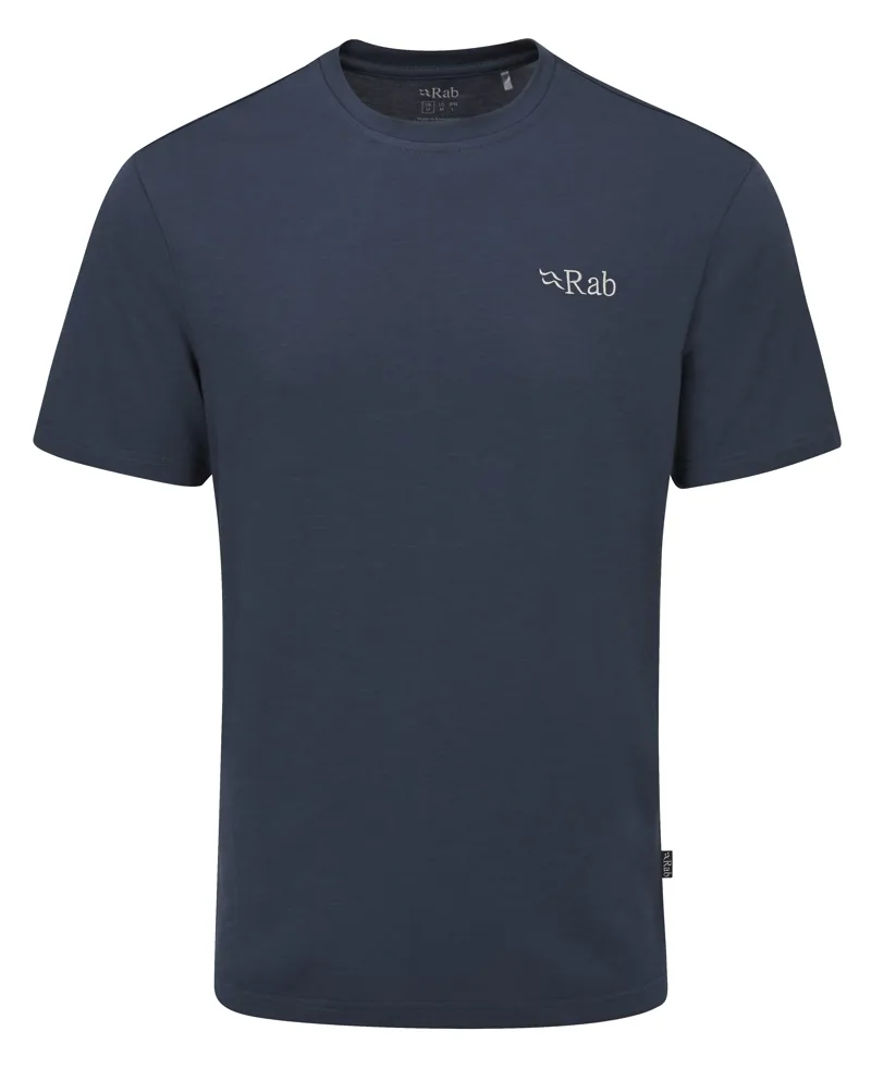 Rab Men's Crimp Elevation Short Sleeve T-Shirt in Tempest Blue