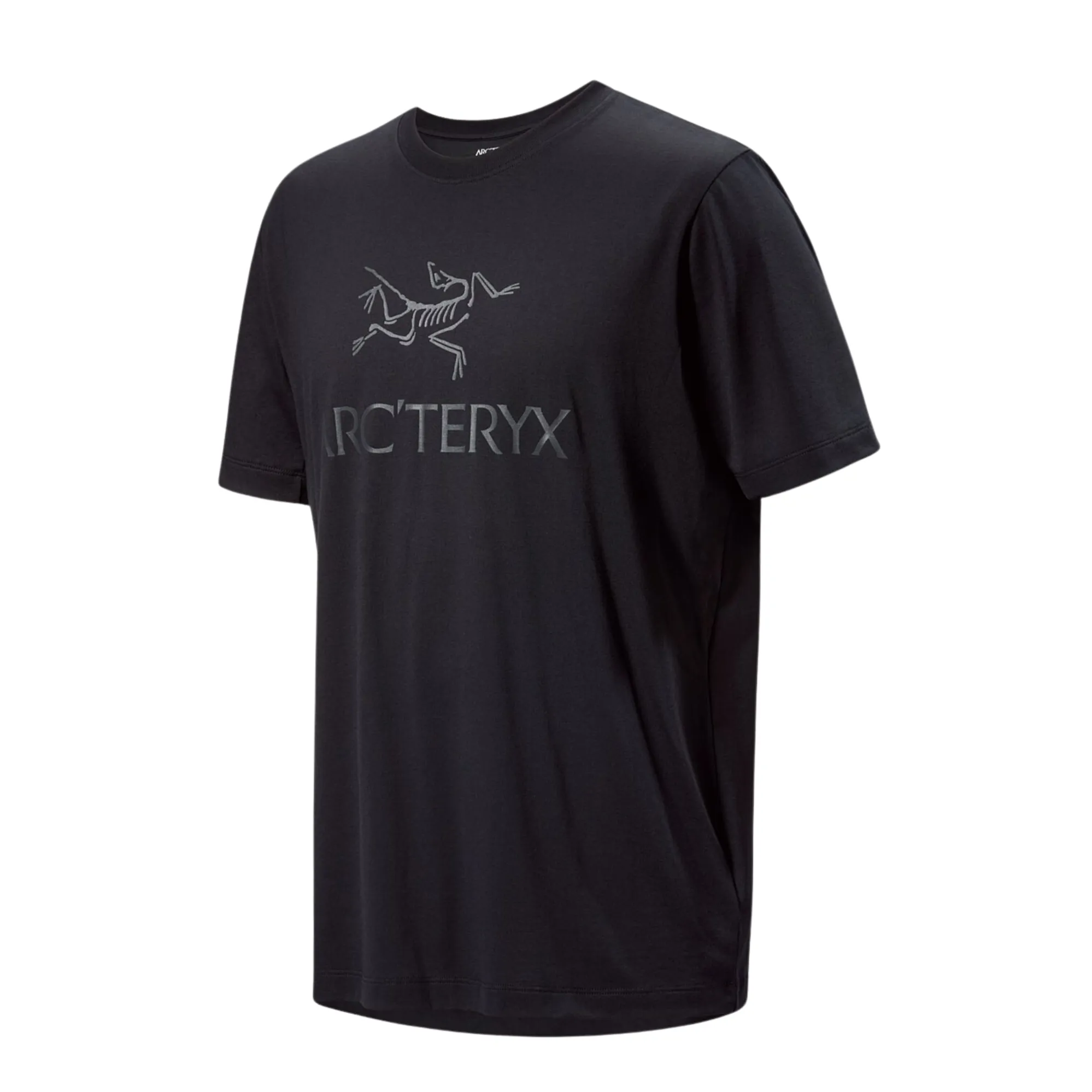 ARC'TERYX Arc' Word Logo Tee 黒 Arc'teryx Men's Arc Word Logo Short Sleeve T-Shirt in Black