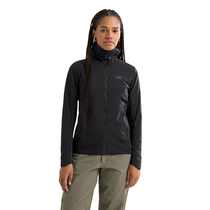 Arc'teryx Women's Atom Lightweight Hoody in Black-1