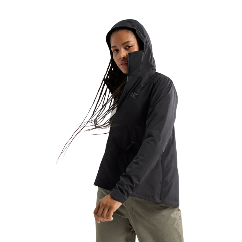 Arc'teryx Women's Atom Lightweight Hoody in Black-3