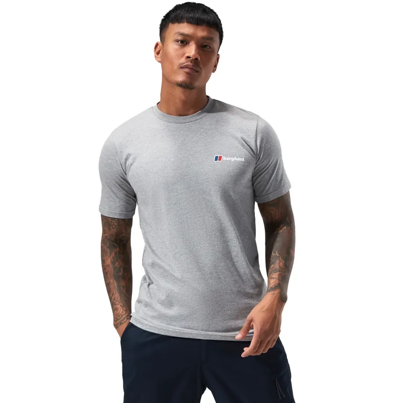 Berghaus Men's Front and Back Logo T-Shirt in Dark Grey-2