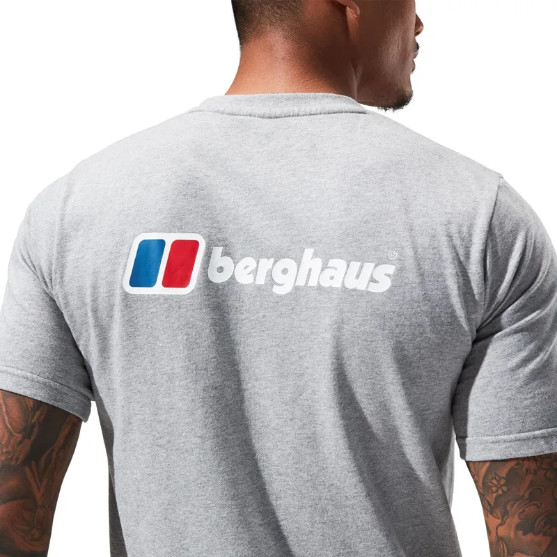 Berghaus Men's Front and Back Logo T-Shirt in Dark Grey-6