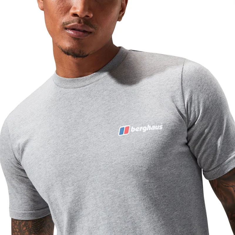 Berghaus Men's Front and Back Logo T-Shirt in Dark Grey-5